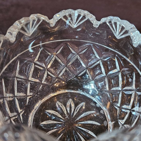 Bohemia Crystal Czech Republic Candy Bowl Gorgeous CUT (LEAD CRYSTAL) - Picture 3 of 7